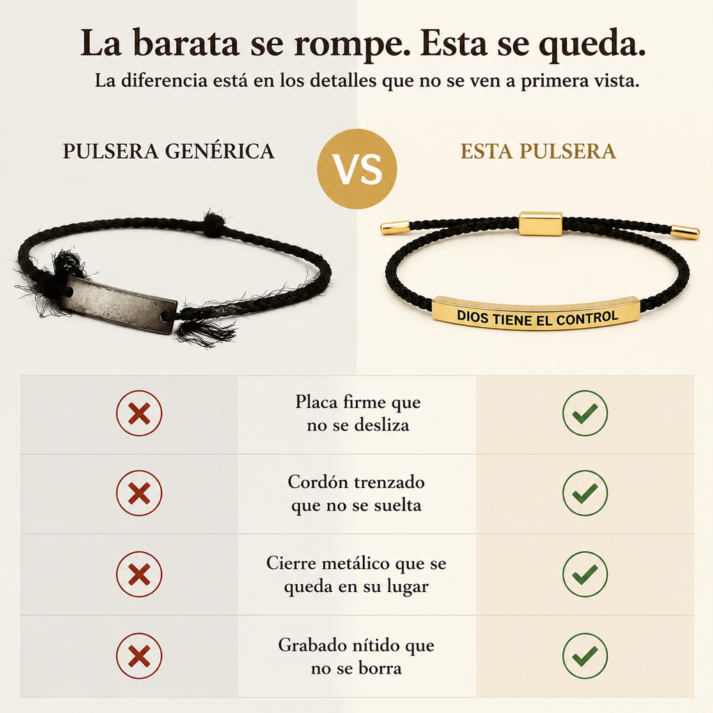 PULSERA DIOS TIENE EL CONTROL - 651694 — vista 2