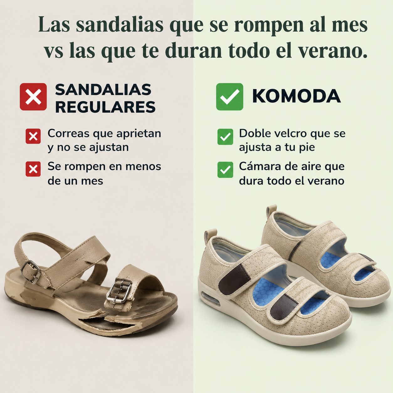 Sandalia Komoda — vista 2
