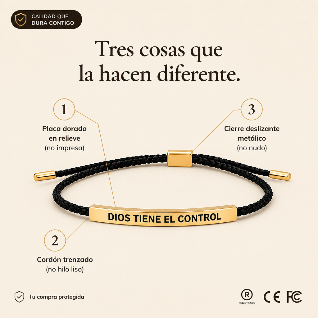 PULSERA DIOS TIENE EL CONTROL - 651694 — vista 3