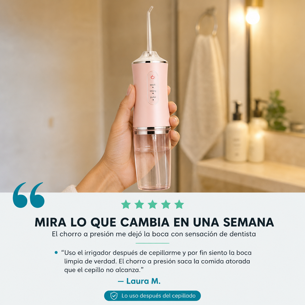Irrigador Oral Recargable Sarro 4 Boquil - ID339495 — vista 6